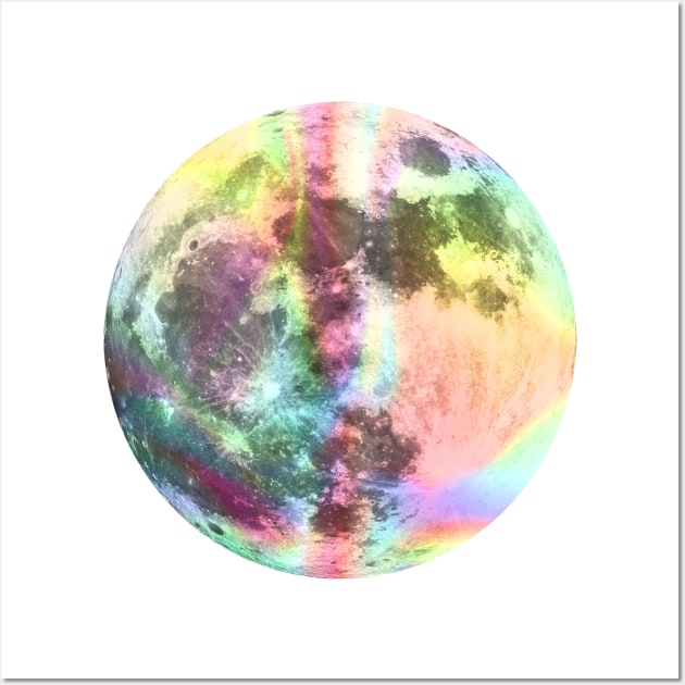 Holographic moon Wall Art by Vintage Dream